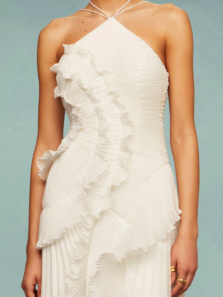 Elegante Vestido Remolino Océano