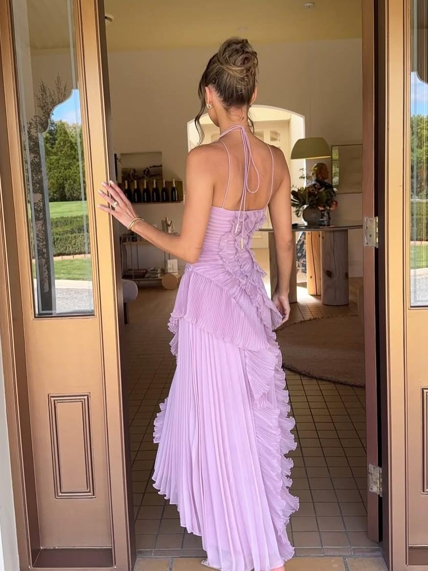 Elegante Vestido Remolino Océano
