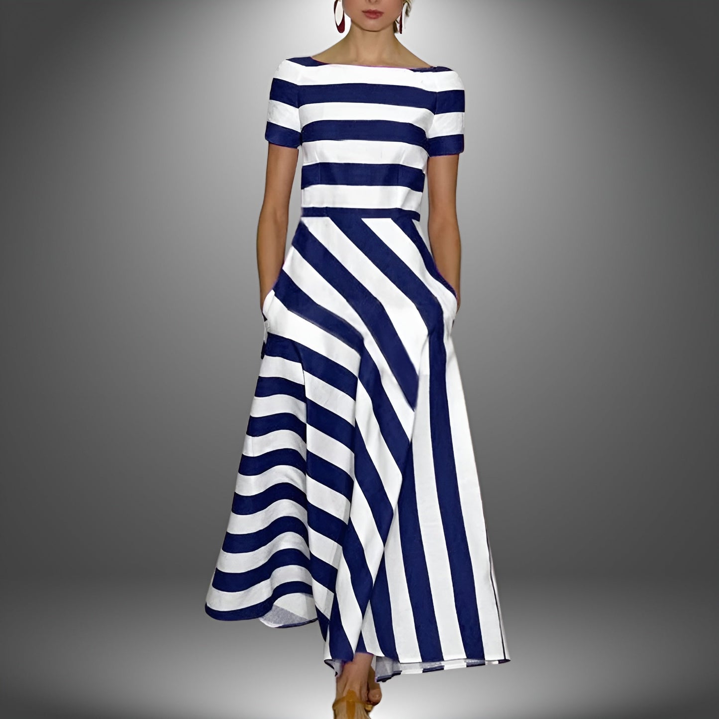 Elisa | Vestido de rayas