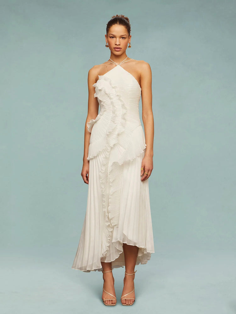 Elegante Vestido Remolino Océano