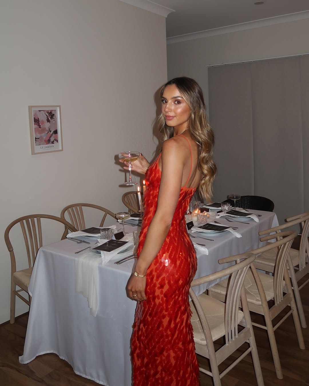 Vestido largo maxi de lentejuelas Kailani