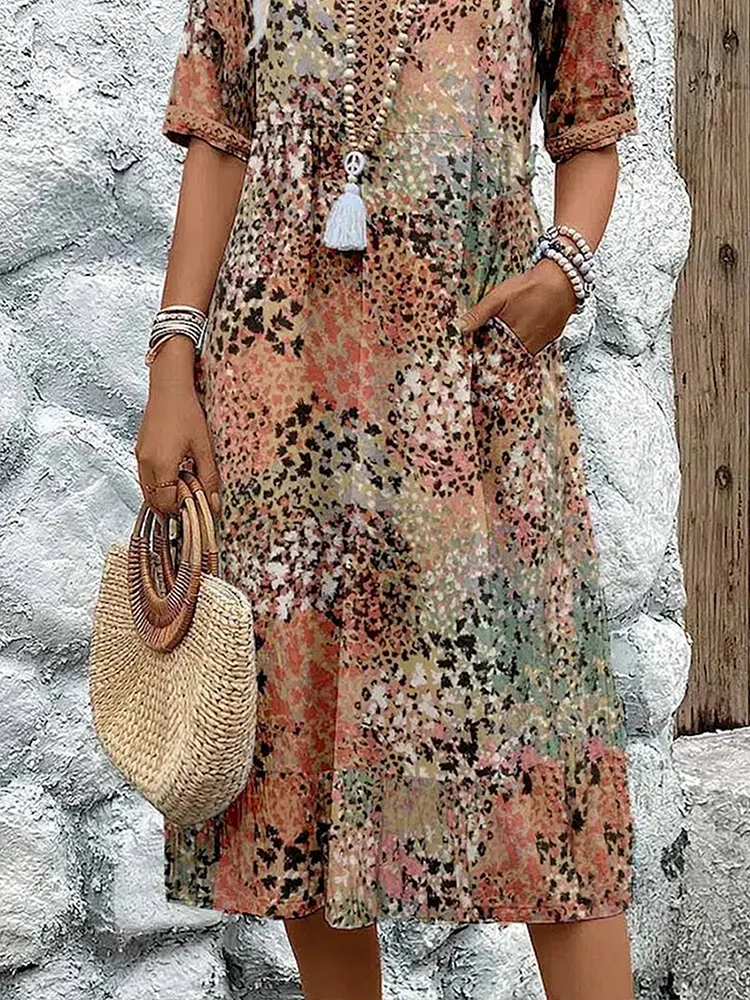 Vestido Ángela™️ – Midi Fresco y Femenino