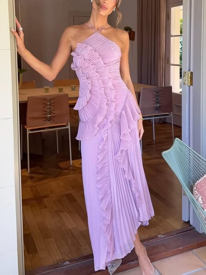 Elegante Vestido Remolino Océano
