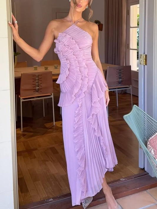 Elegante Vestido Remolino Océano