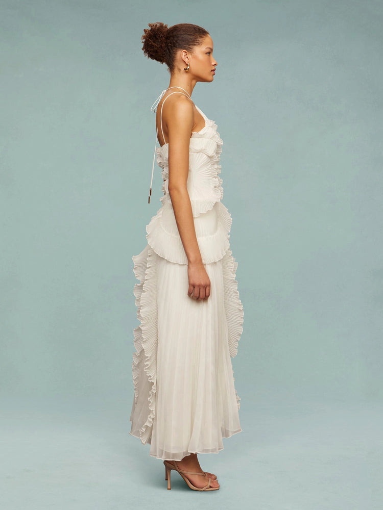 Elegante Vestido Remolino Océano