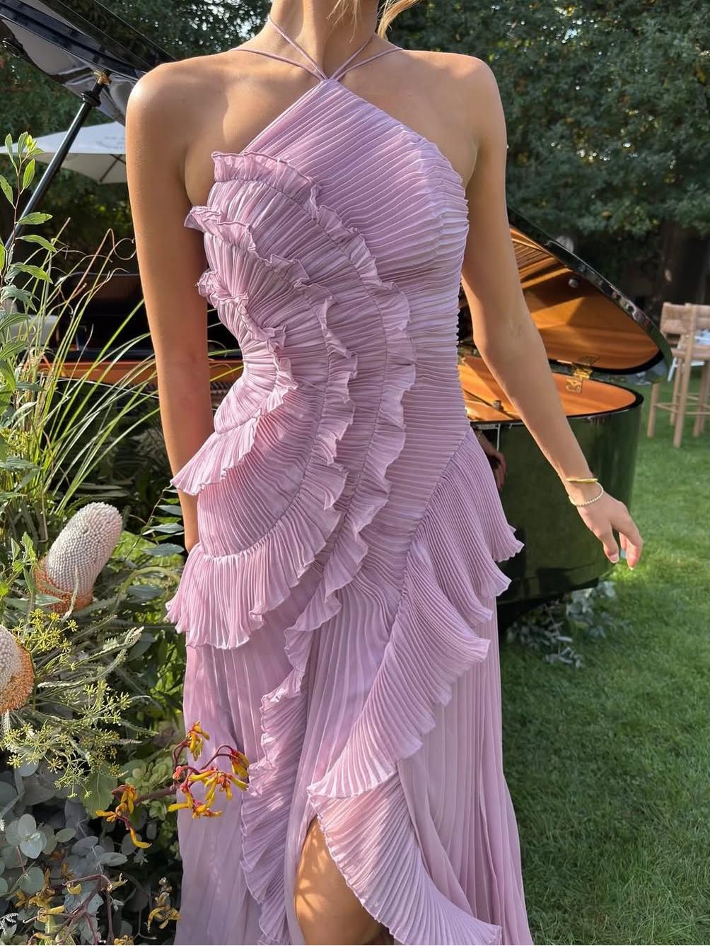 Elegante Vestido Remolino Océano