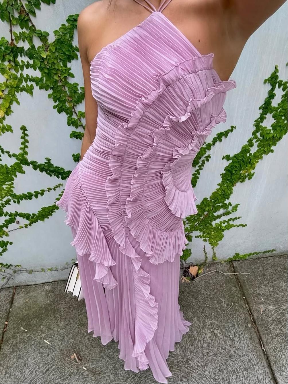 Elegante Vestido Remolino Océano