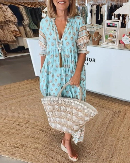 Vestido Isabel™️ – Frescura Bohemia y Comodidad Diaria