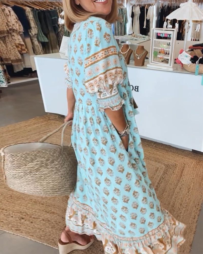 Vestido Isabel™️ – Frescura Bohemia y Comodidad Diaria