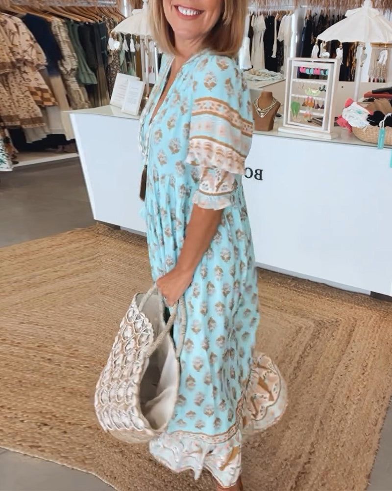 Vestido Isabel™️ – Frescura Bohemia y Comodidad Diaria