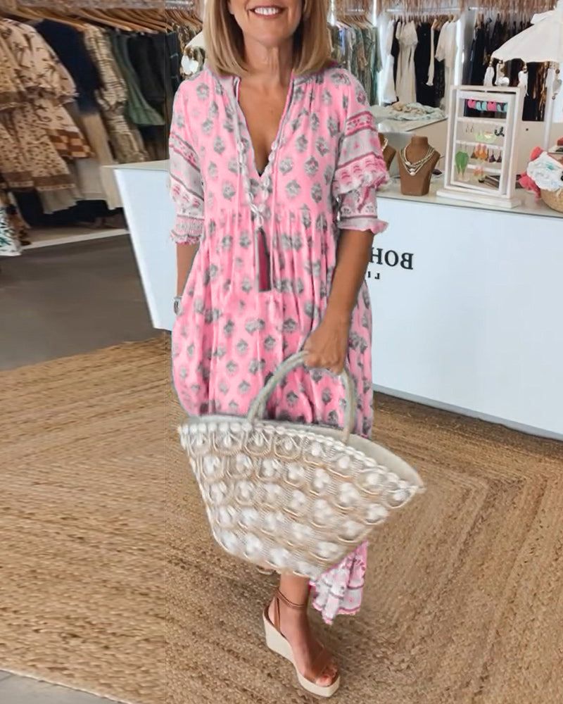 Vestido Isabel™️ – Frescura Bohemia y Comodidad Diaria
