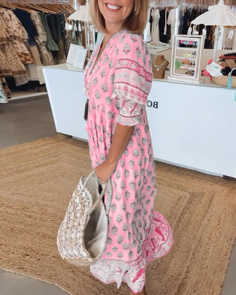 Vestido Isabel™️ – Frescura Bohemia y Comodidad Diaria