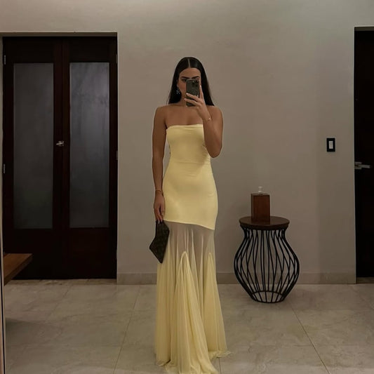 Calliope | Vestido largo ajustado estilo bustier