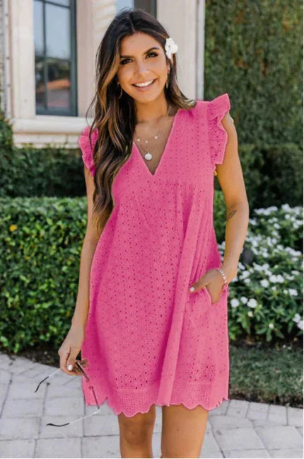 Penélope | Vestido Elegante de Encaje con Bolsillos