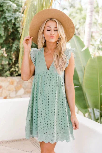 Penélope | Vestido Elegante de Encaje con Bolsillos