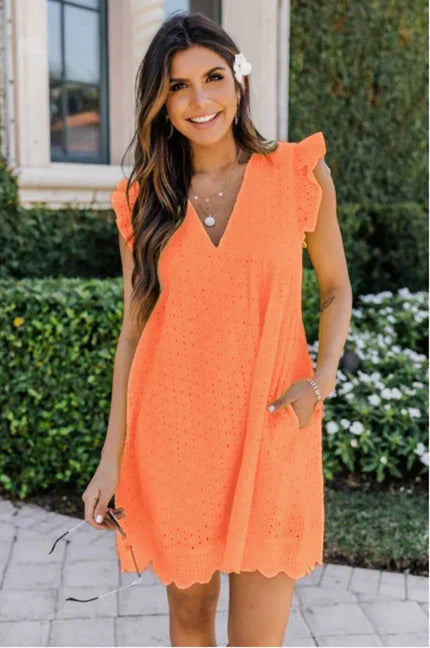 Penélope | Vestido Elegante de Encaje con Bolsillos