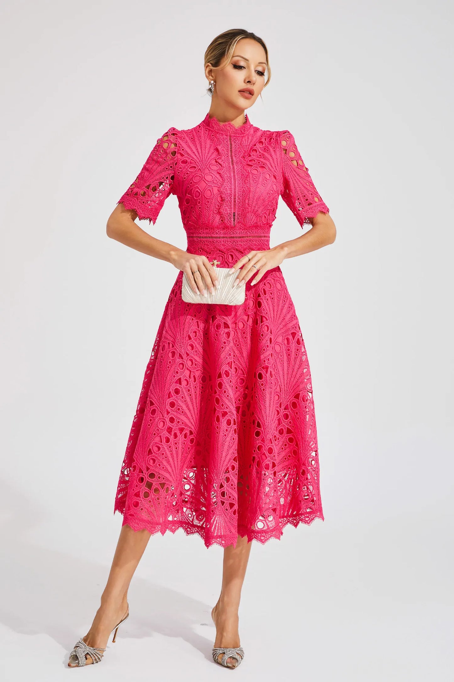 Hallie | Vestido Midi de Encaje