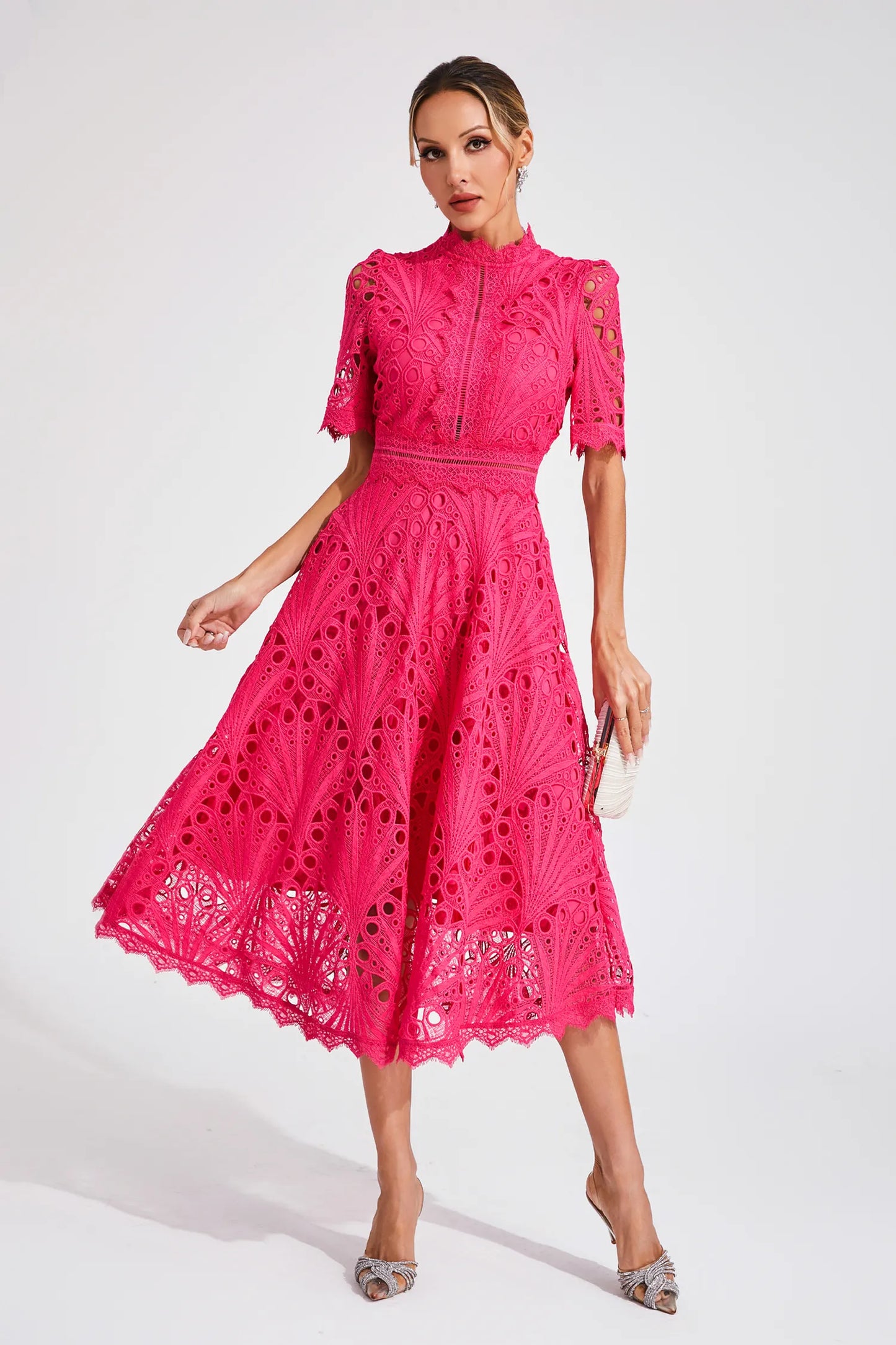 Hallie | Vestido Midi de Encaje