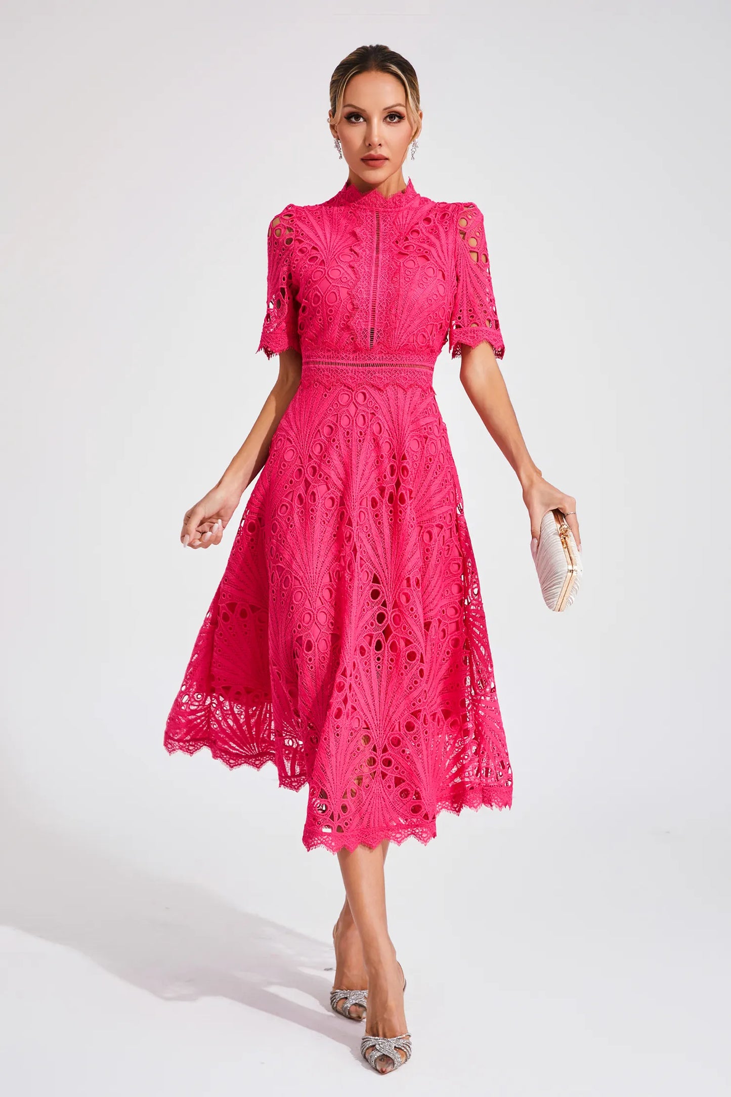 Hallie | Vestido Midi de Encaje