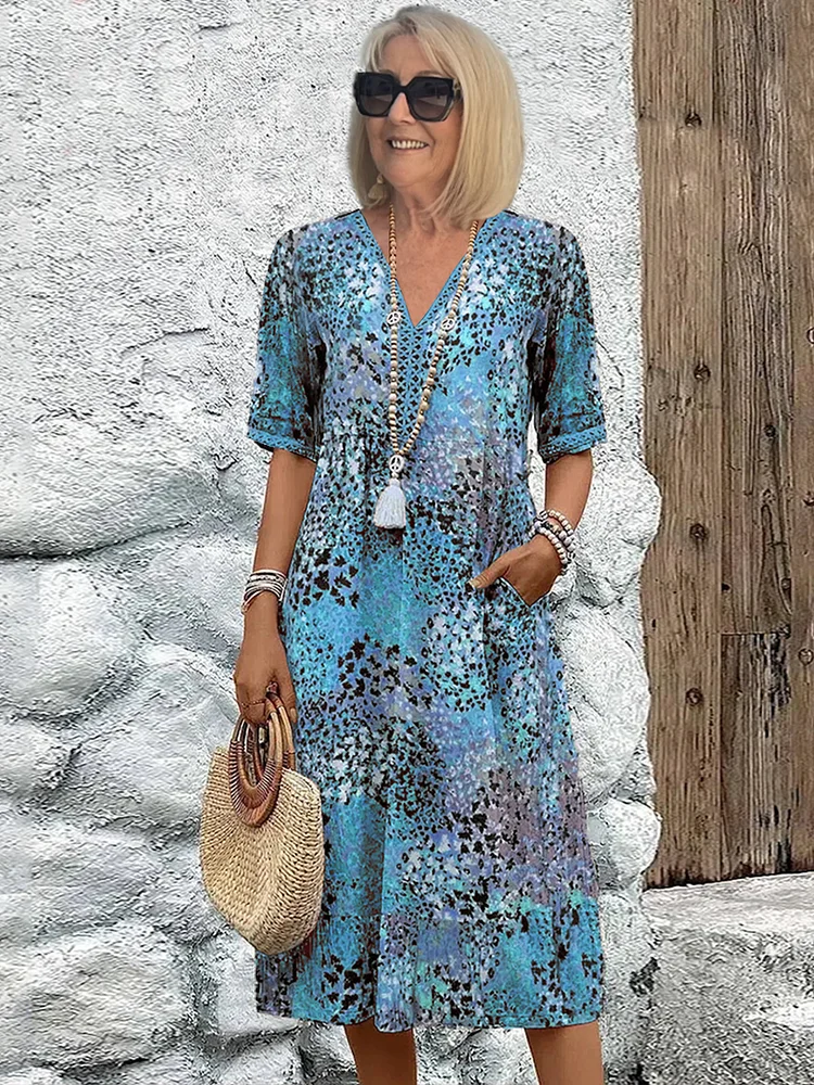 Vestido Ángela™️ – Midi Fresco y Femenino