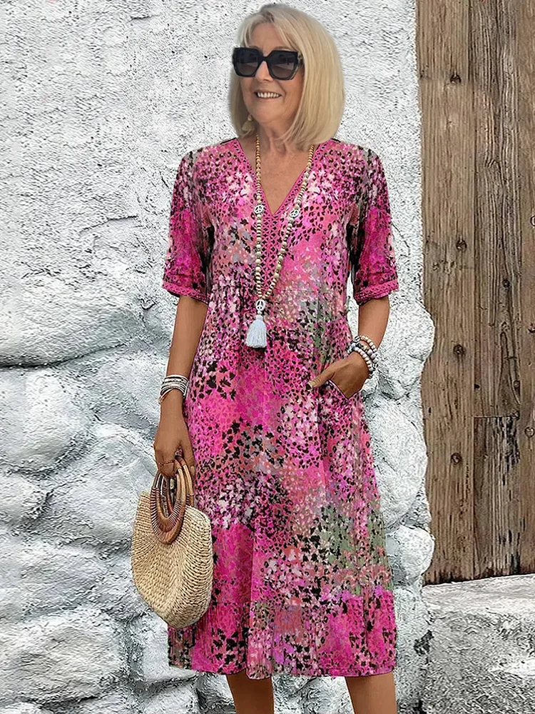 Vestido Ángela™️ – Midi Fresco y Femenino