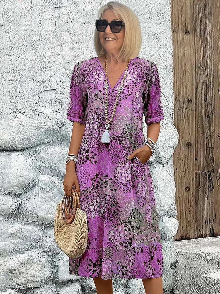 Vestido Ángela™️ – Midi Fresco y Femenino