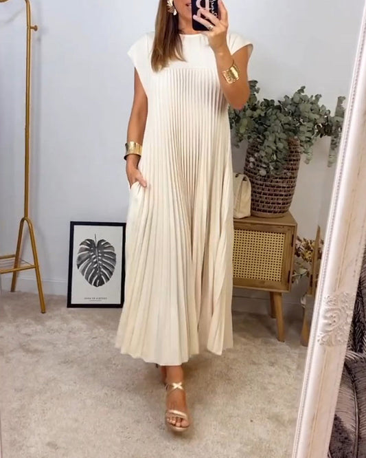 Alice™ | Robe Maxi Élégante et Confortable avec Plis