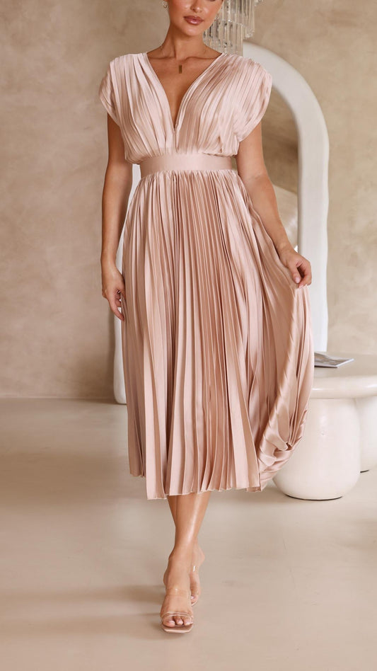 Vestido Elisa™ – Elegancia Plisada