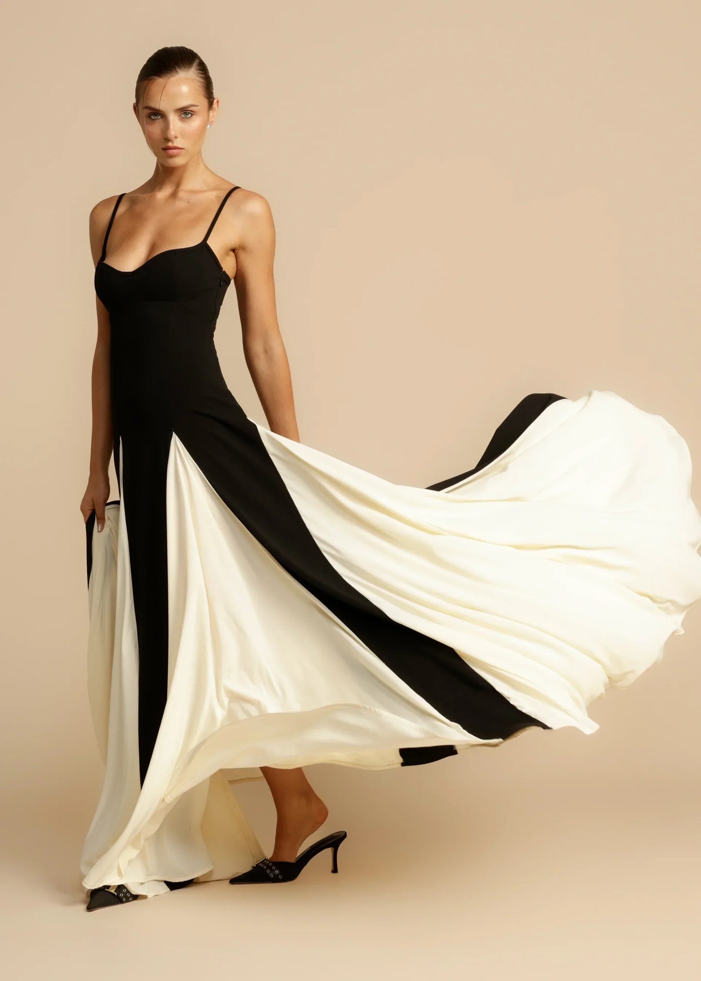 Vestido Beatriz™ | Elegancia Bicolor Atemporal