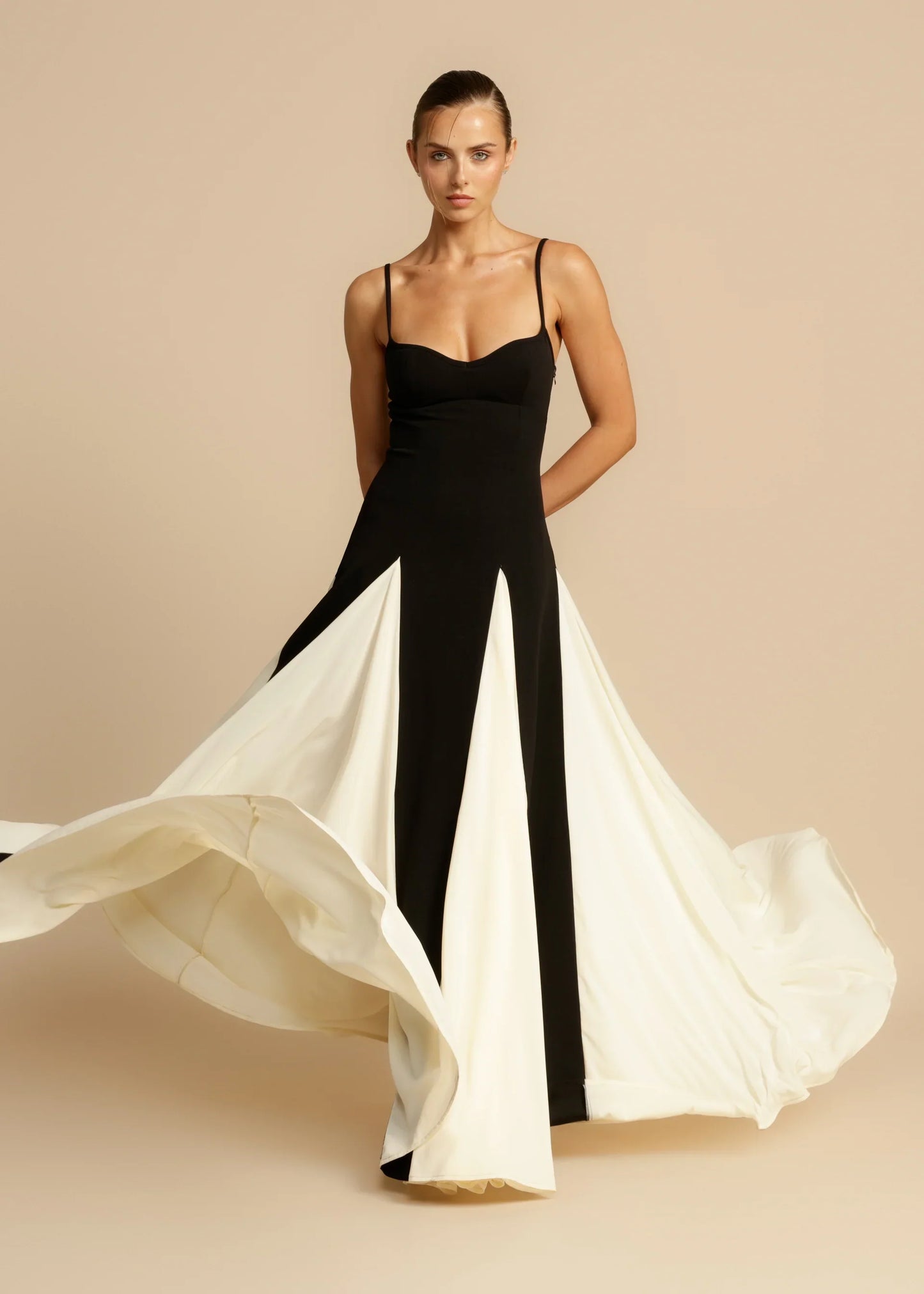 Vestido Beatriz™ | Elegancia Bicolor Atemporal
