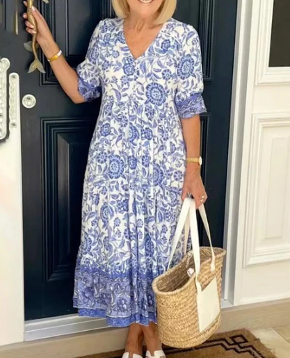 Vestido Pilar™️ – Estilo Floral y Comodidad Diaria