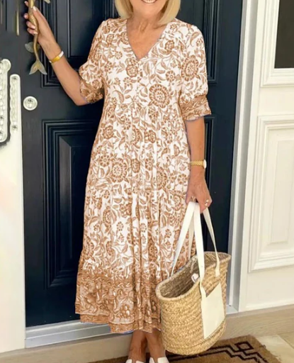 Vestido Pilar™️ – Estilo Floral y Comodidad Diaria